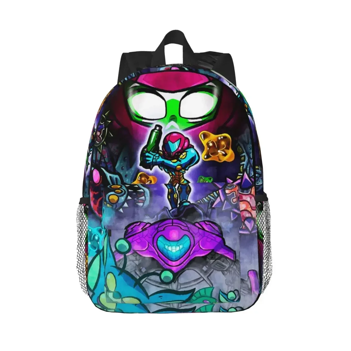 

Большой игровой рюкзак Super Metroid, Лидер продаж, рюкзак большой емкости для мальчиков и девочек, сумка для книг, сумки на плечо для мужчин и женщин, школьная сумка