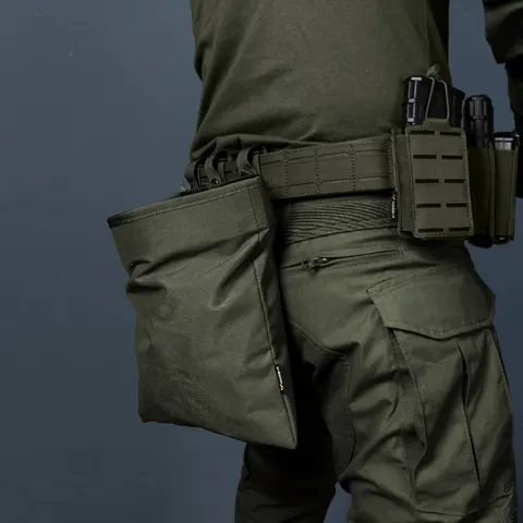 Тактический подсумок IDOGEAR Molle черный - универсальный аксессуар для снаряжения — фото устройства