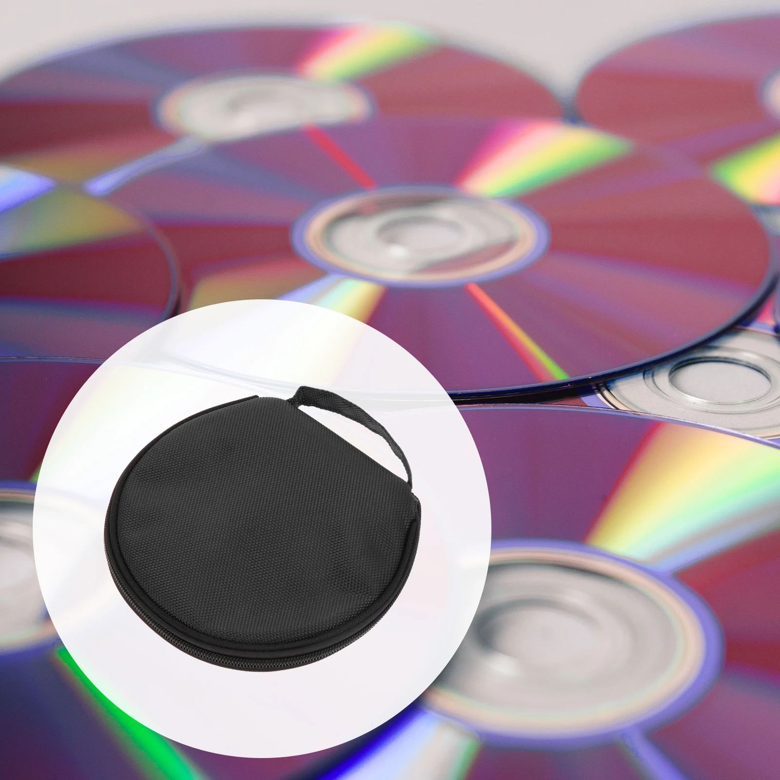 

Storage Case Large Capacity Black CD Bag Disc Holder Protects Dust Damp Scratches Corrupt Portable Gifts CD Rack