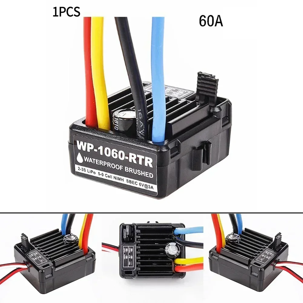 Hobbywing QuicRun 1060-RTR Tamiya T-Plug XT60-Plug 60A 360A szczotkowany ESC elektroniczny regulator prędkości dla 1:10 RC Car