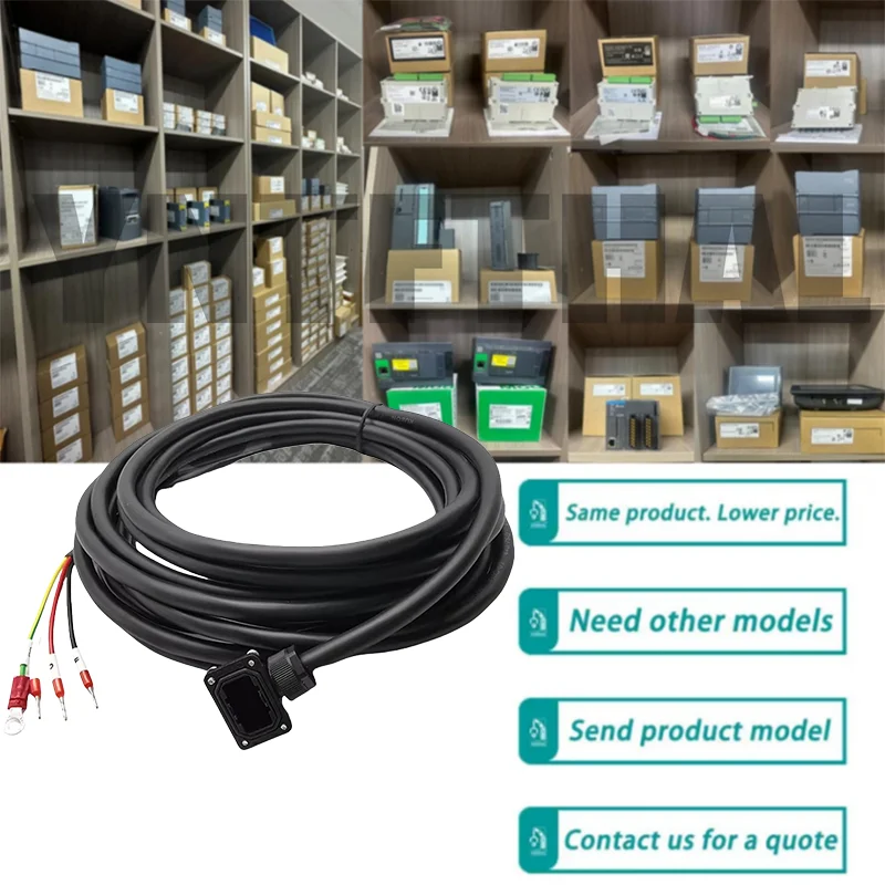 

Новый оригинальный шнур питания серводвигателя малой мощности MR-PWS1CBL5M-A1-L Гибкий шнур питания