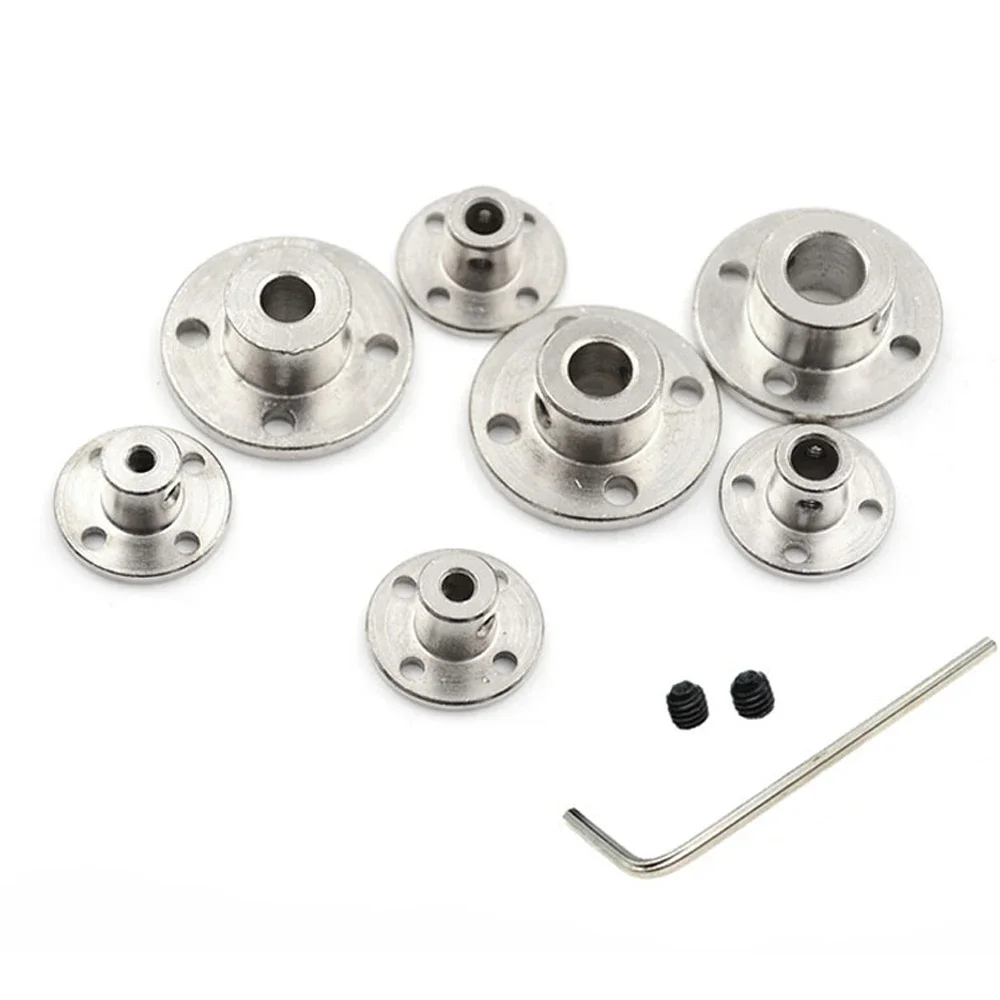 3mm 3.17mm 4mm 5mm 6mm 6.35mm 7mm 8mm 10mm 11mm 12mm Rigid Flange Coupling Motor Guide Shaft Coupler Motor Support Connector