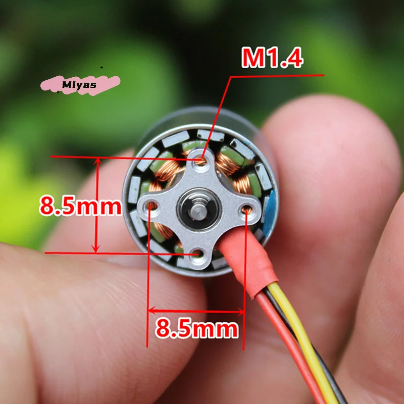 Silnik bezszczotkowy Micro 1104 HM 4300KV do samodzielnego montażu mini drona FPV RC Quadcopter, akumulator 1-2S, mini urządzenie do jazdy w pomieszczeniach