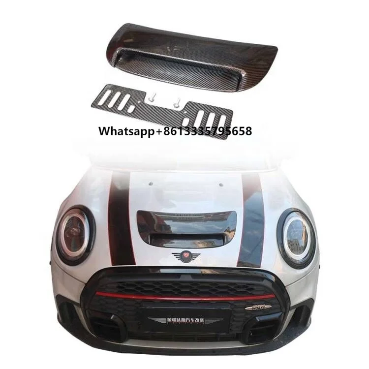 

MINI JCW COOPER S F54 F55 F56 F57 Капот из углеродного волокна Совки Охлаждающее вентиляционное отверстие автомобиля Замена аксессуаров Детали кузова