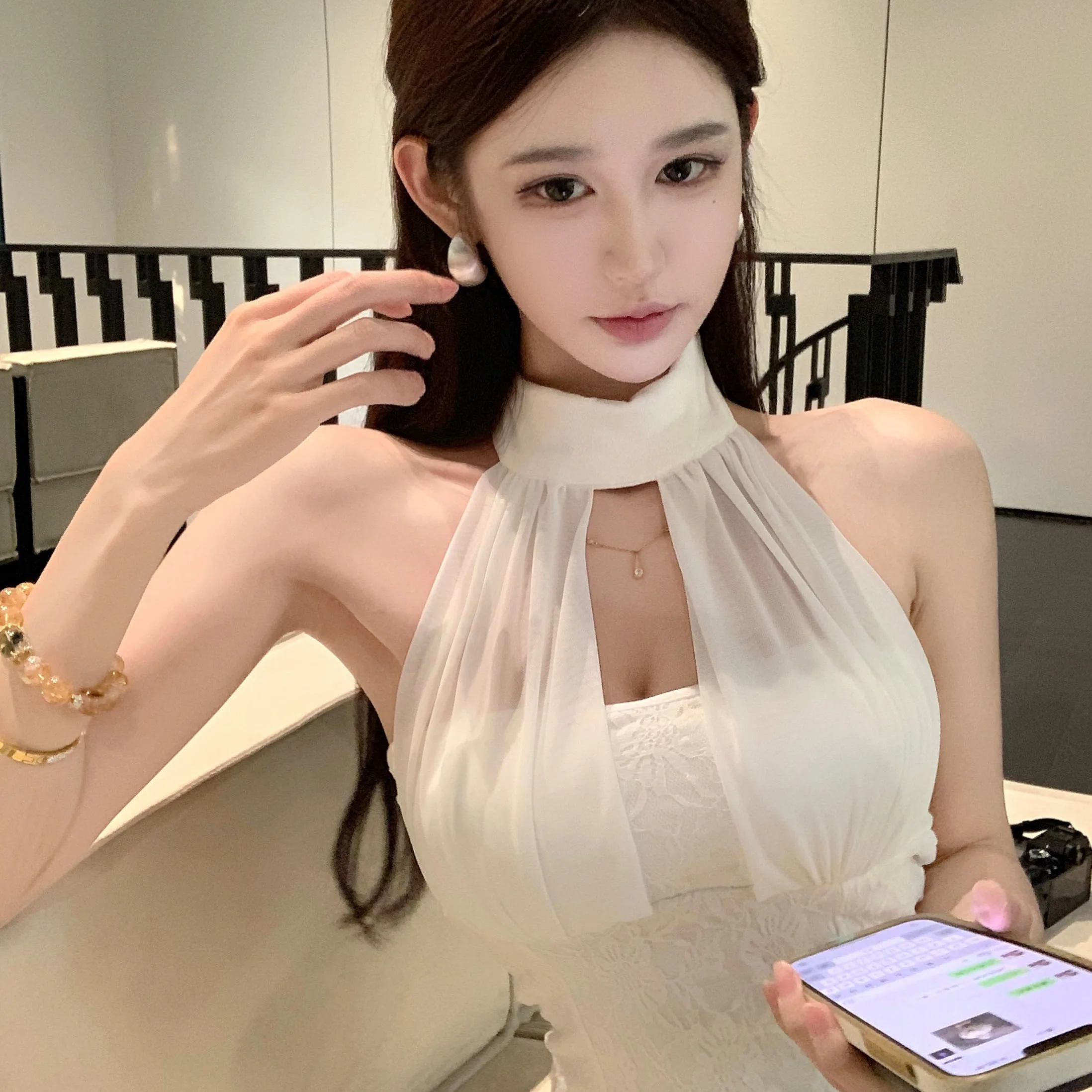 الرغبة النقية الدانتيل تقليم ter Ne التعادل منقط لي ort المحاصيل الأعلى المرأة Faion الربيع الصيف الخريف وصول جديد