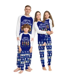 Family Matching Christmas Pajama Set Nutcracker Print Raglan Sleeve Tops Elastic Waist Pants Fall Winter Family Xmas Sleepwear