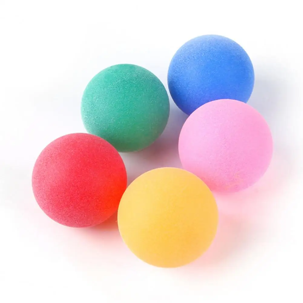 5 Pcs Cat Ball Toy Vibrant Color Bite-Resistant Oral Care Playing Training For Fitness Bolas de espuma de colores para perro