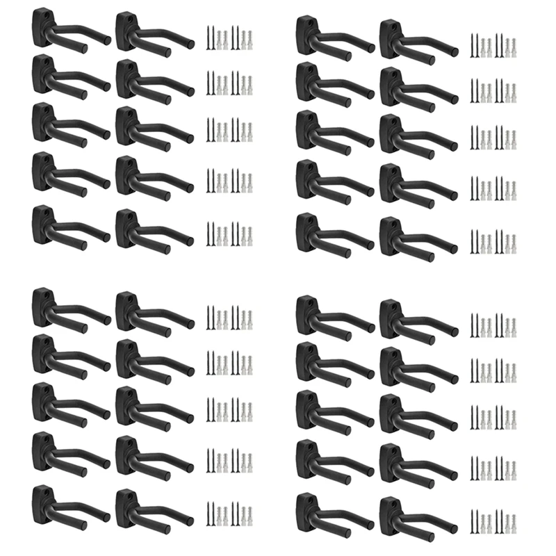 

40Pcs Guitar Accessories Guitar Hook Short Hook Ukulele Wall Hook Guitar Wall Guitar Metal Hanger