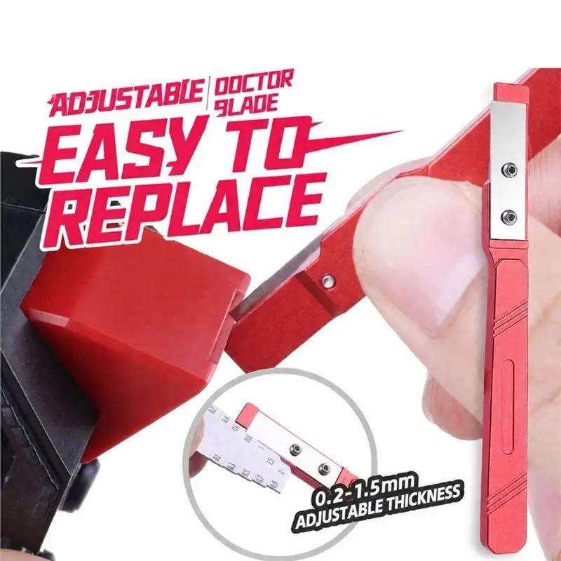 UA97006 Adjustable Step Scraper For Model Forging Chisel 0.2-1.5Mm Building Seam Line Removal Hobby Tool