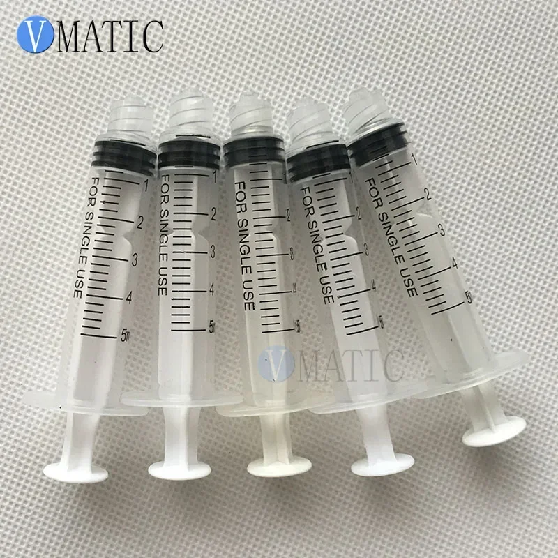 Free Shipping 100Pcs 5Cc/Ml Liquid Syringes Luer Lock Glue Dispensing Syringe