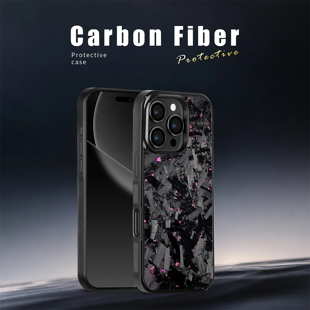 

100% Carbon Fiber Phone Case Magesafe Case For iPhone 16 11 12 13 14 15 Pro Max Plus Mini