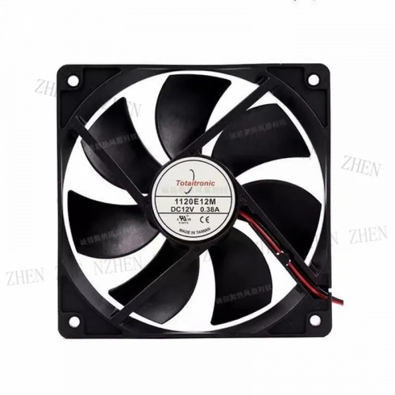 Y لـ Tota tronlc 1120E12M DC12V 0.38A 120*120*25 مللي متر 2-سلك مروحة تبريد عالية لتدفق الهواء