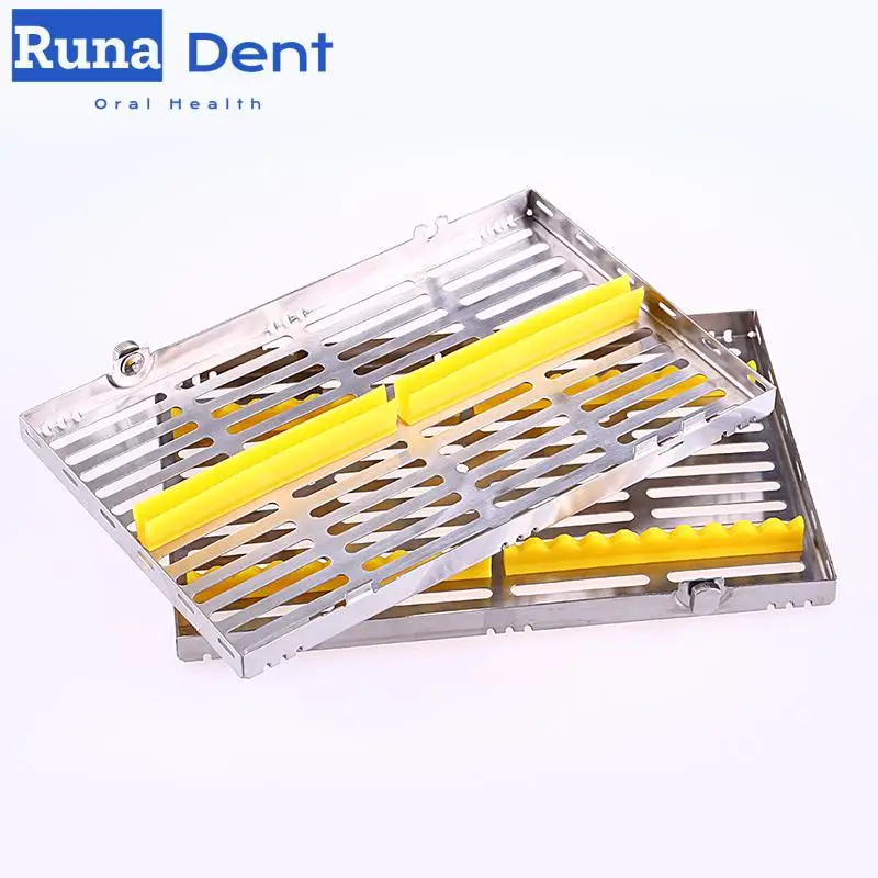 Dental Disinfection Placing Box 5/10/20 Holes Stainless Steel Tray for Dental Instrument Disinfection Plate