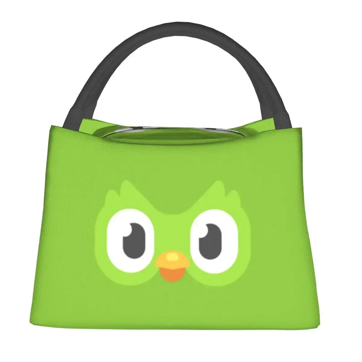 Duolingo Owl Duo 2 Lunch Bags Insulated Bento Box Waterproof Lunch Tote Picnic Bags Cooler Thermal Bag for Woman Student Office