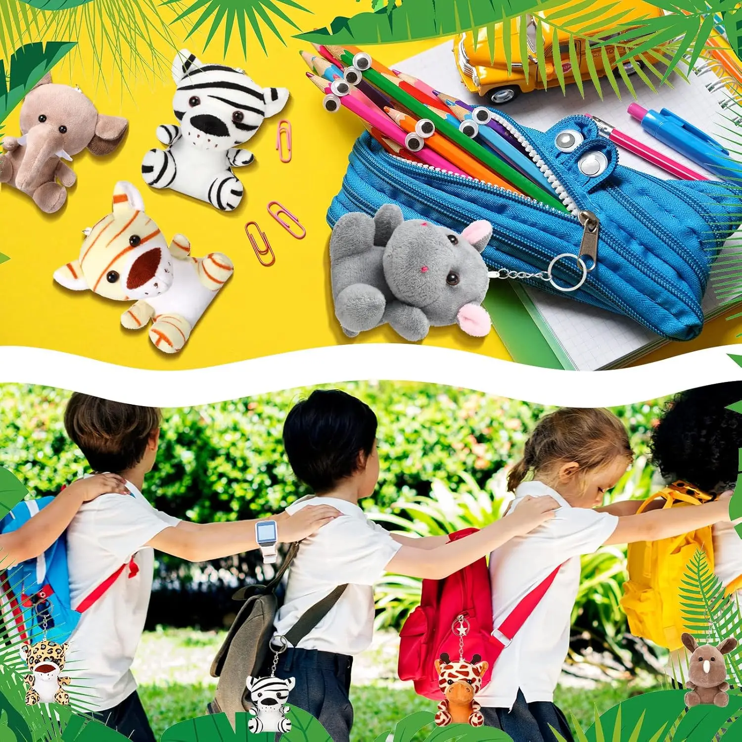 Mini Safari Animal Plush Toys 6