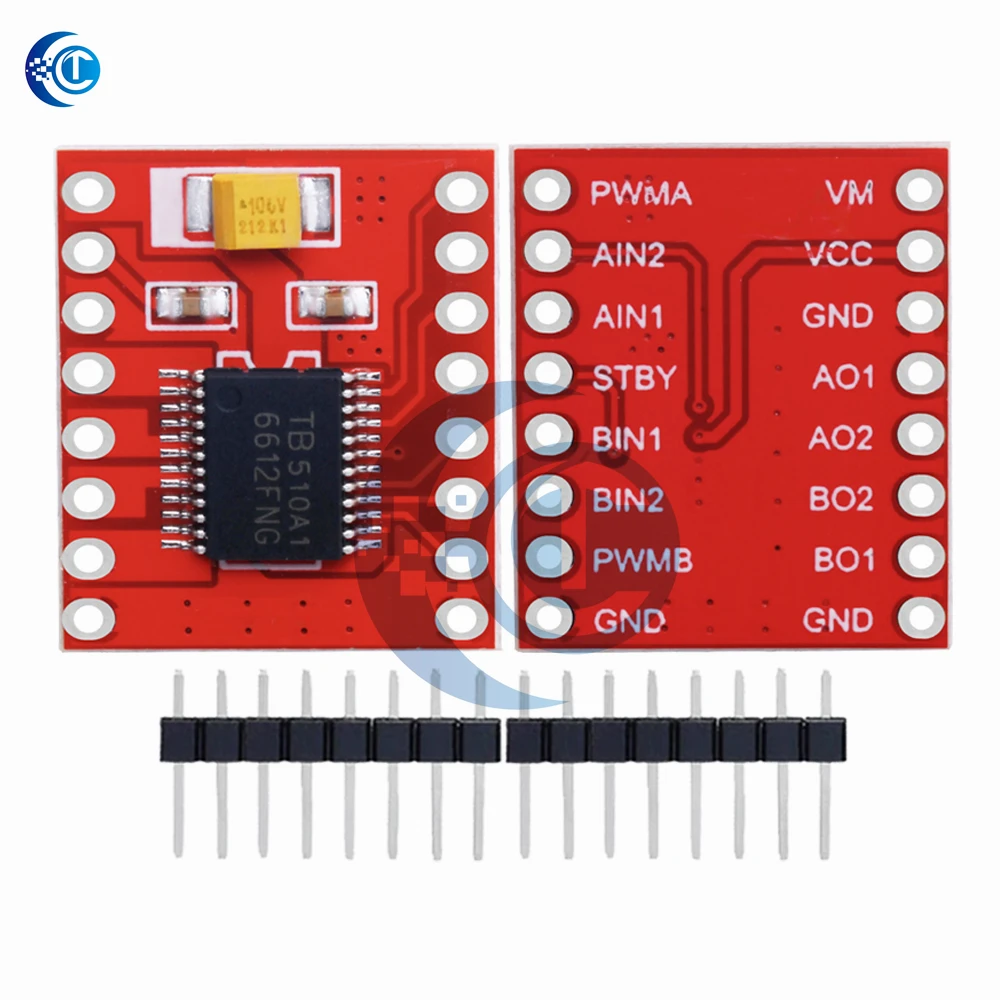 Sterownik silnika TB6612/DRV8833 Dual Motor Driver 1A TB6612FNG dla mikrokontrolera Arduino, lepszy niż L298N — zdjęcie produktu 4