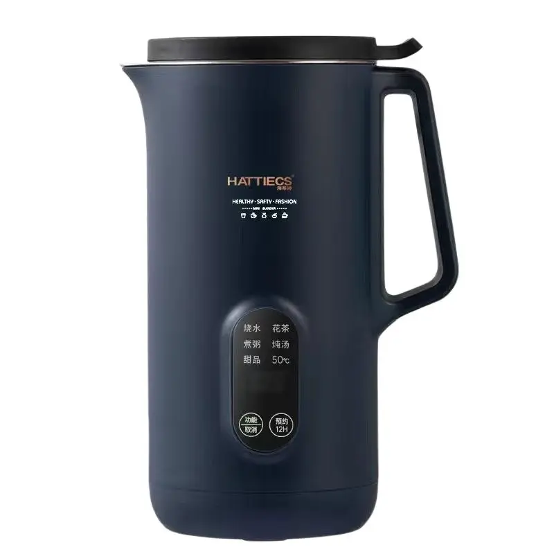 HATTIECS Electric Kettle Thermal Insulation Health Pot Multifunction Rice Porridge Soup Flower Tea 800ml