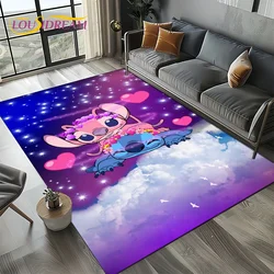 27 Style Cute Stitch Disney Cartoon 3D Carpet Rug for Home Living Room Bedroom Sofa Doormat Decor,Child Non-slip Floor Mat Gifts