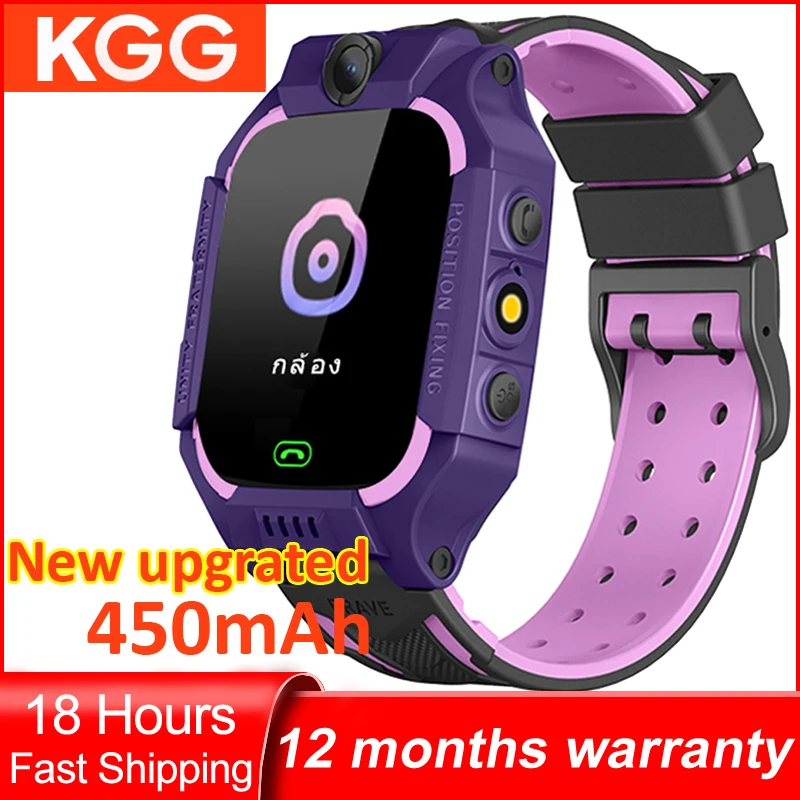 2G Kids Smart Watch Phone Math Game Flashlight LBS Location With Camera SOS Call Back Monitor Children Smartwatch Clock Gifts