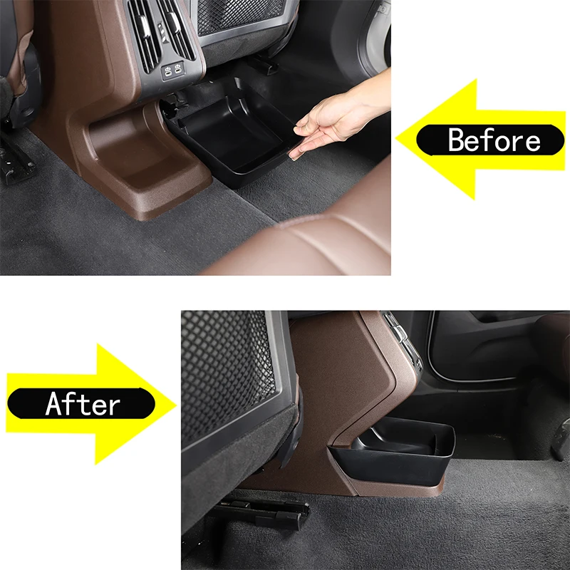 For BMW X1 IX1 U11 2023-2024 ABS Car Rear Air Outlet Storage Box Trim Car Organizer Tray Accessories