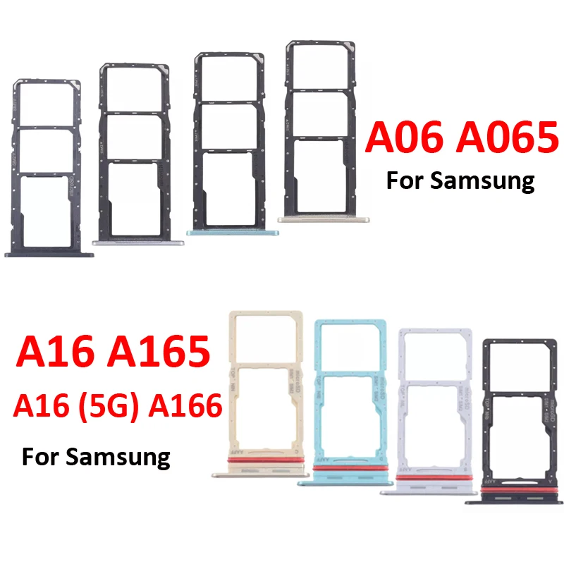 

Держатель слота для SIM-карты для телефона в стиле поп для Samsung Galaxy A06 A065 Новый карман для адаптера карты Micro SD для A16 5G A165 A166