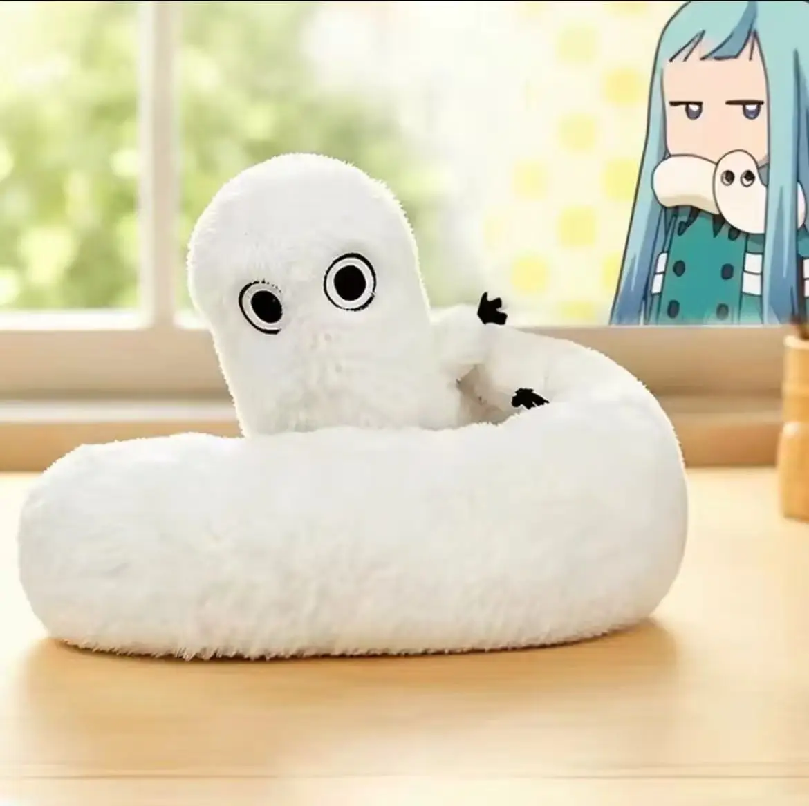 Juguetes de peluche Witch Hat Atelier Fudeworm, juguetes de peluche esponjosos y moldeables, lindos muñecos de anime Brush Buddy