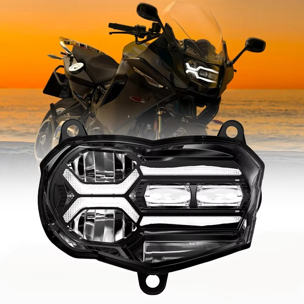 Motorcycle E24 LED Headlight Assembly for BMW F800GS 2024-2026 F900GS Adventure 2023-2026 F750GS F850GS 18-2024 Upgrade Headlamp