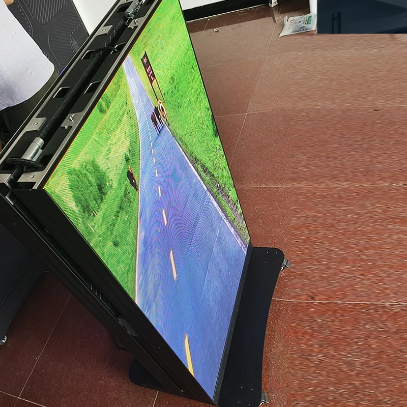 Floor Standing Indoor Or Outdoor For Events Stand Digital High Quality Foldable Digital Led Poster Display Screen.