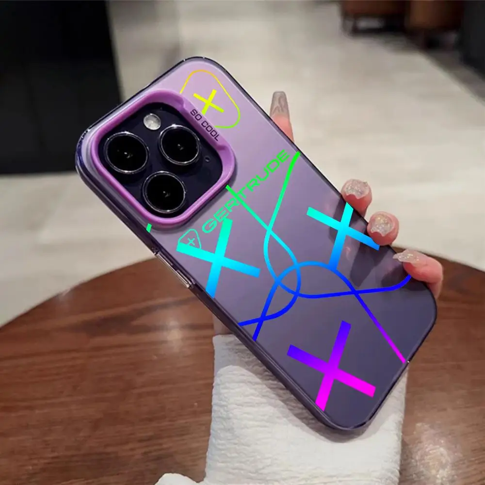 حافظة هاتف G-Gertrudes لهاتف آيفون 11 12 13 14 15 16 17Pro Max Air Plus حافظات فضية ملونة فاخرة وخفيفة الوزن #5