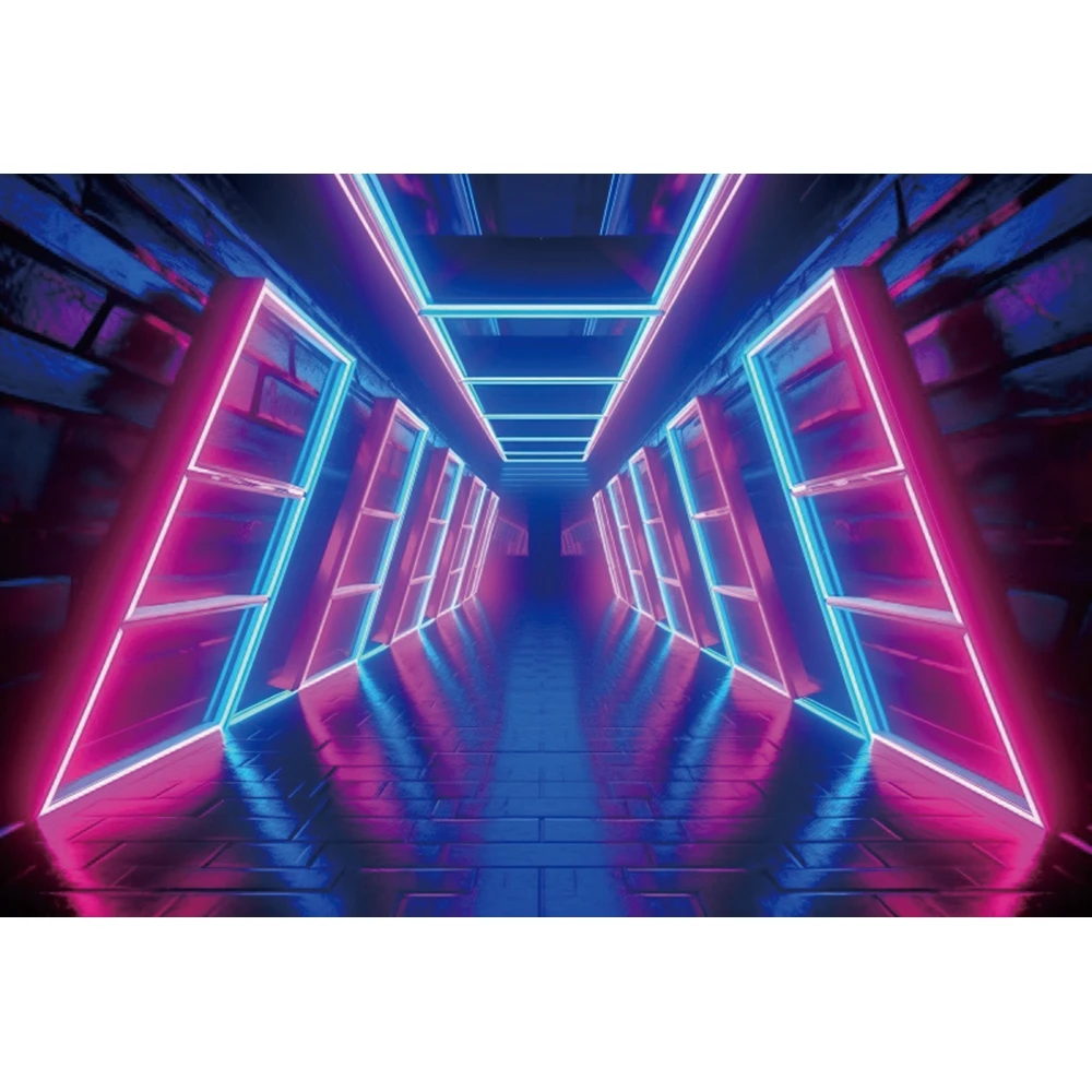 Fondo de fotografía de escenario de Color láser, apertura fluorescente fresca, decoración de fiesta de baile, retrato de adultos, fondo fotográfico