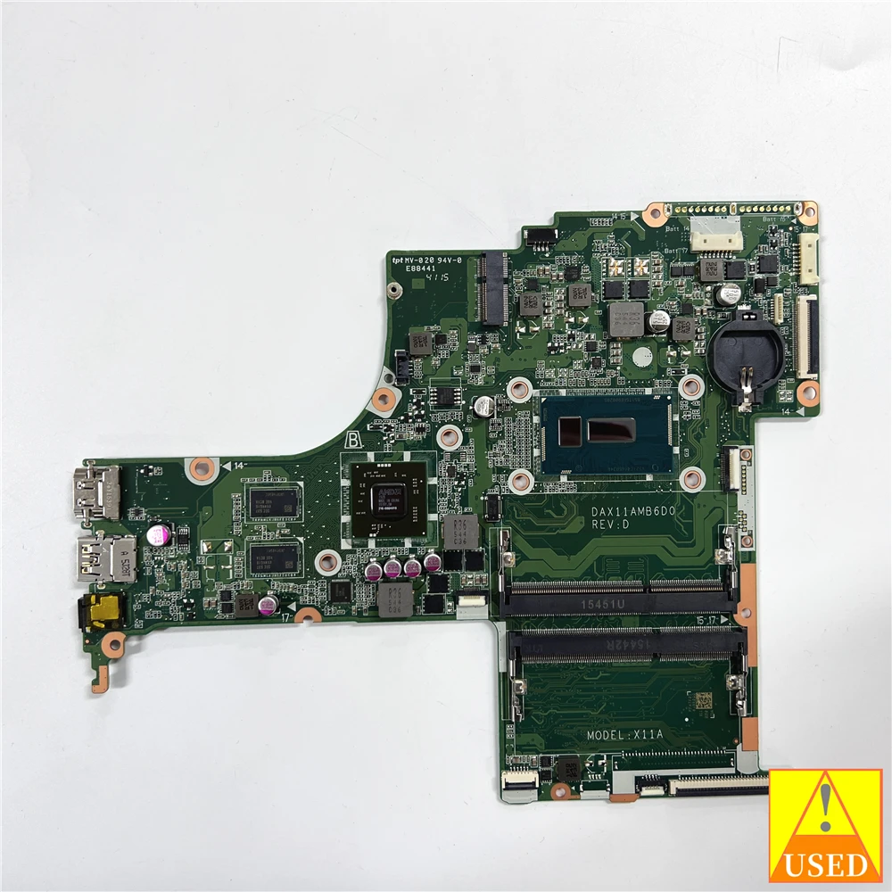 USED Laptop Motherboard  DAX11AMB6D0 For HP 17-G with SR240 I3-5020U  CPU Tested 100% Work