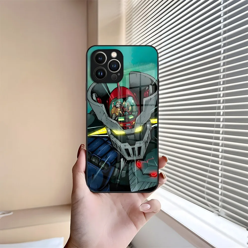 Funda de teléfono UFO r-robot g-goldorak, carcasa de vidrio templado para iPhone 13, 15, 14, 12, 11 Pro, XS, Max Plus, Mini, X, XR, 8, 7, 6s, SE2020