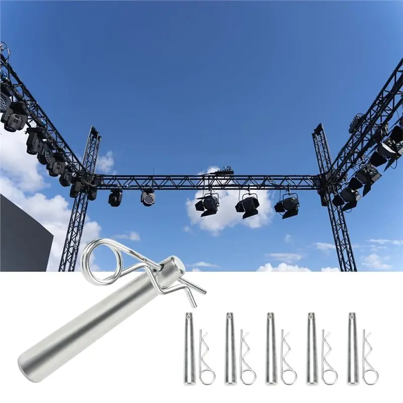 WCS-Heavy Duty Cotter Pins 30 Pcs Assortment Kit With R Clip For Hitch Pins Truss Accessories For Hitch Lock Systems