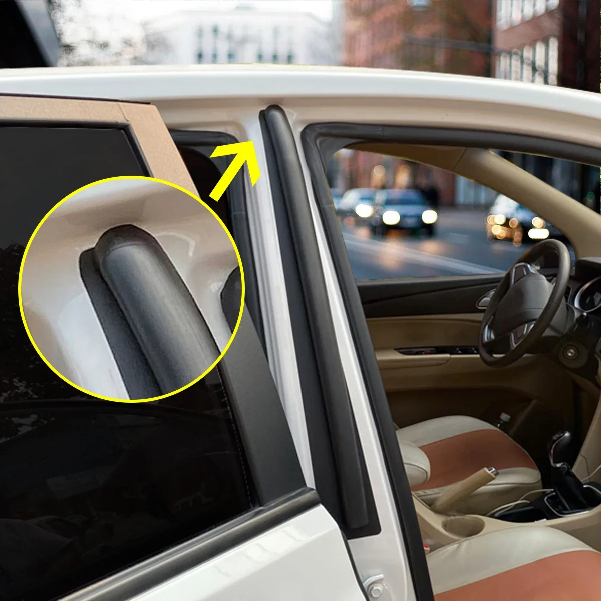 

Уплотнительные полоски для двери автомобиля B, наклейка, уплотнительная лента для средней колонны, герметик, шумоизоляция, звукоизоляция, пыленепроницаемый стиль