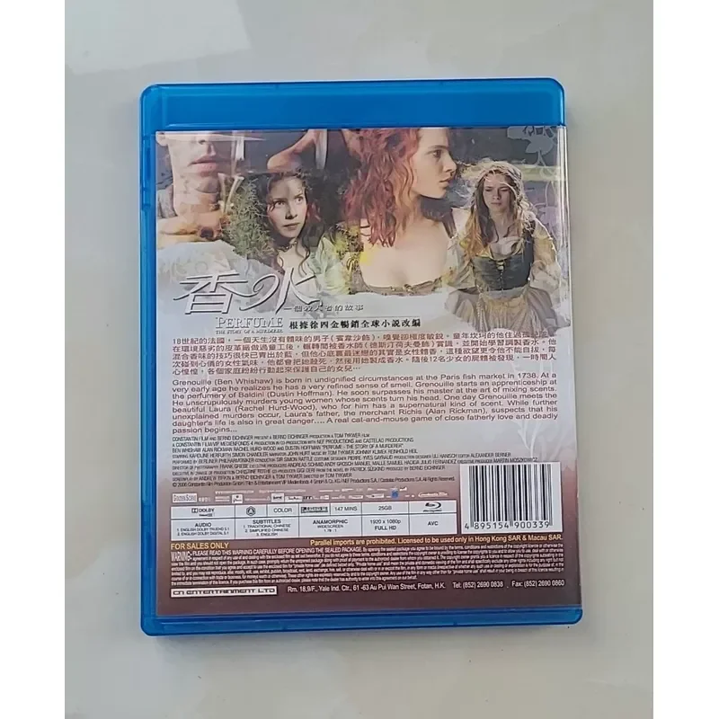 Perfume The Story of a Killer Chinese Subtitles Area A Genuine Blu-ray BD Import