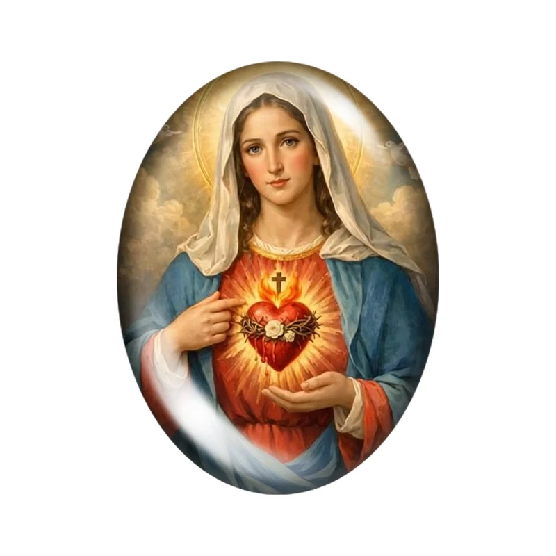 Jesus Christ Watercolor  10x14mm/13x18mm/18x25mm/30x40mm Oval Photo Glass Cabochon Demo Flat Back Making Findings