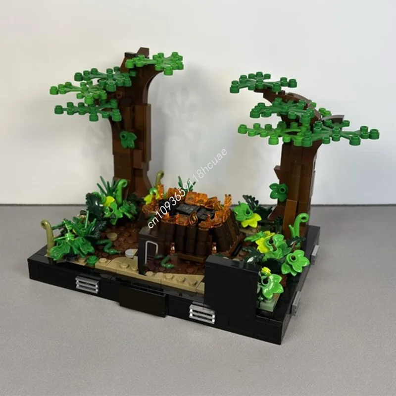 465 pièces MOC Vader funéraire Diorama ROTJ étoile bataille modèle blocs de construction Architecture enfants éducation bricolage jouets cadeaux de noël