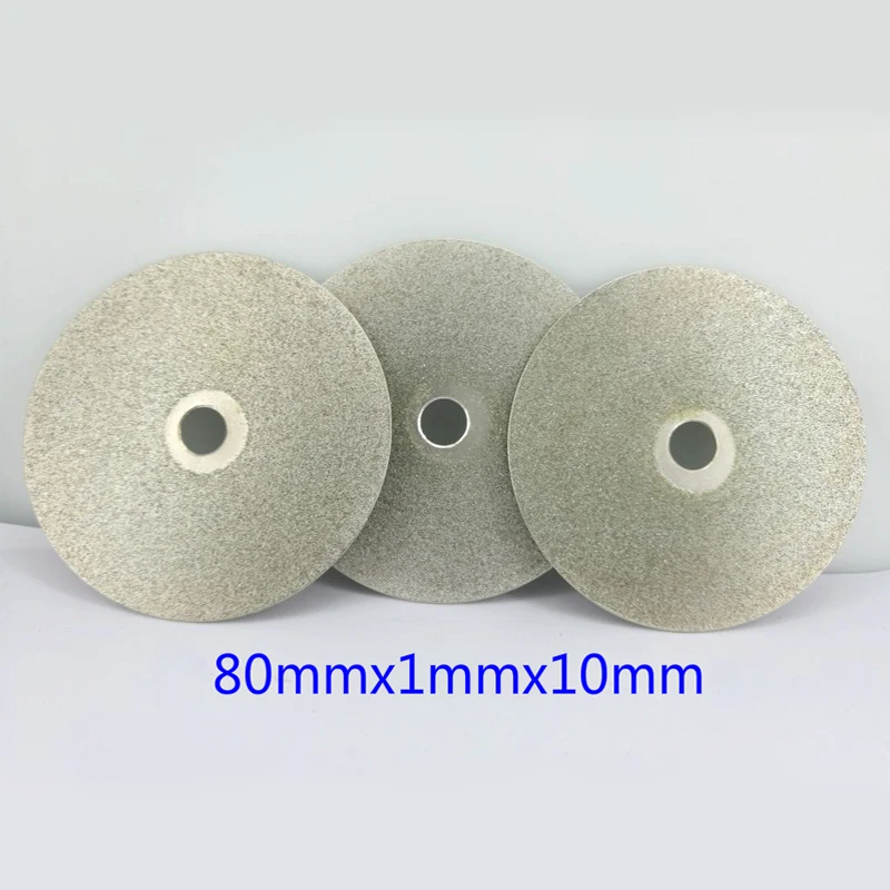 Diamond Grinding Disc 80mm 10 Hole Polishing Grinding Wheel for Bench Mill Alloy Tungsten Steel Gemstone Agate Glass Ceramic