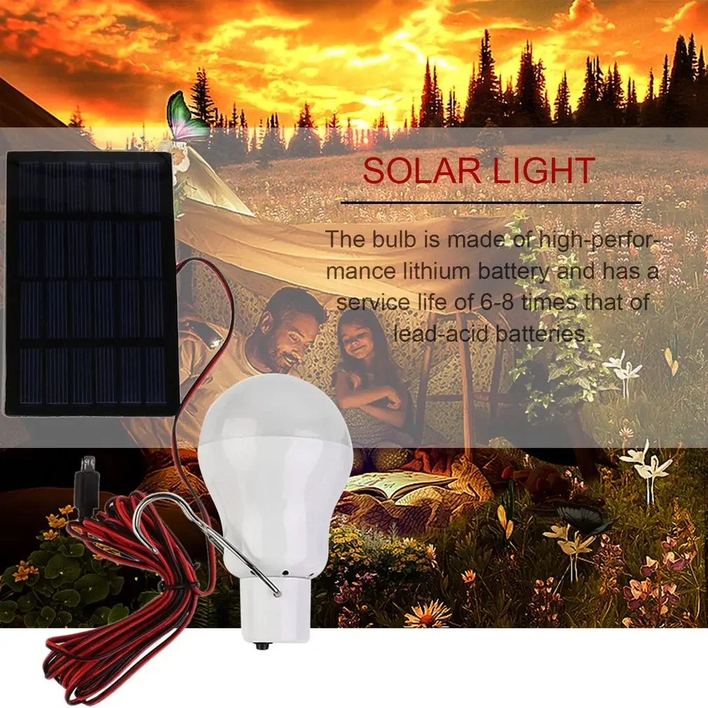 15W 150LM Portable Solar Power LED Bulb Solar Powered Light Charged Solar Energy Lamp Outdoor Lighting Camp Tent Hot Sale