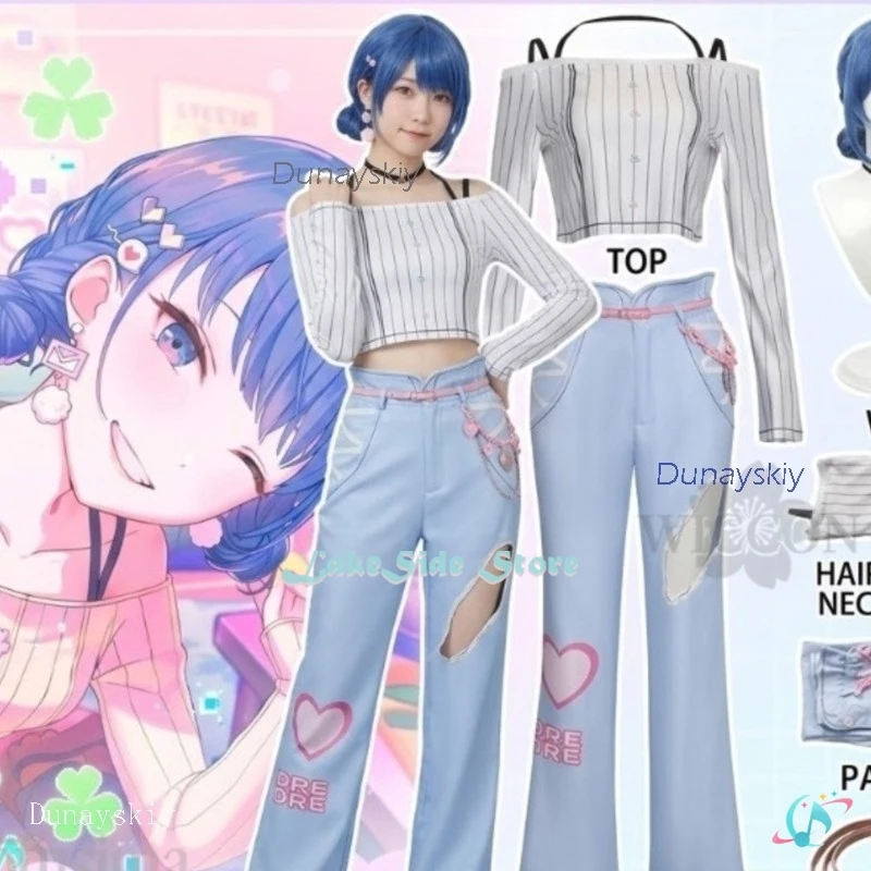 Anime Game Project Sekai New Event Chase My IDEAL IDOLCosplay Full Costumes Sets Kiritani Haruka Fashion Idol Uniform Sexy Top P