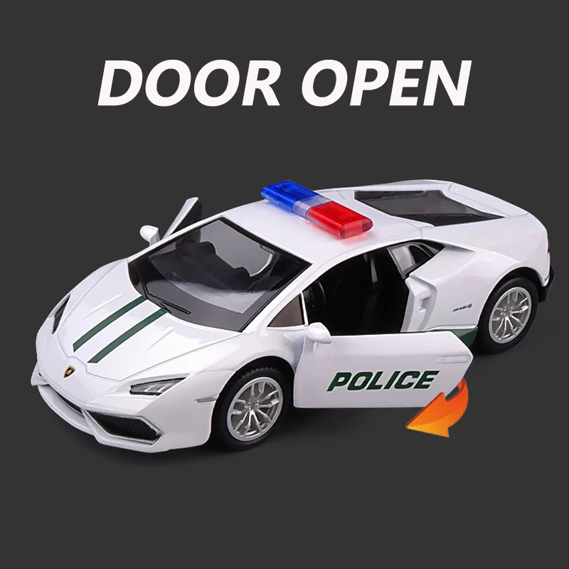 1:36 Scale Dubai Police Alloy Car Model Diecast Car Toys for Boys Birthday Gift Toys Car Collection