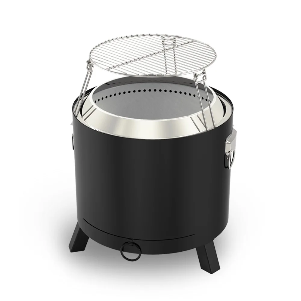 

Outdoor Cookout 304 Stainless Steel Smokeless Stove Outdoor Portable Patio Terrace Camping BBQ Stove Smokeless Firewood Stove