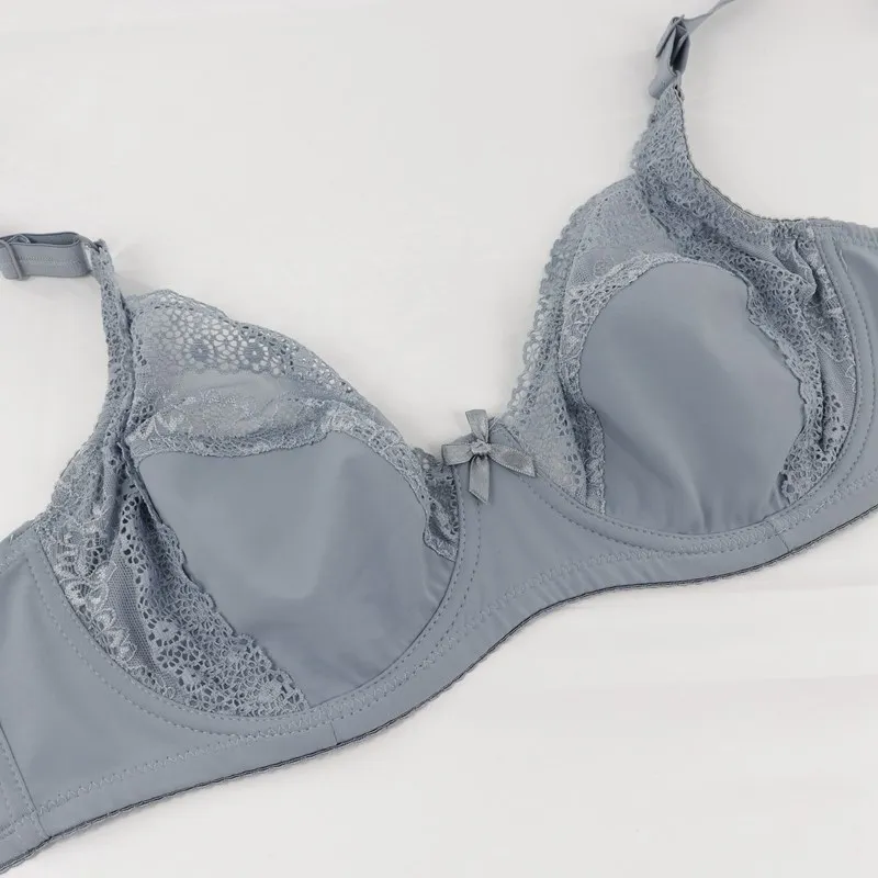 Beauwear Sujetadores de encaje Floral para mujer sujetador con aros en perspectiva lencería Sexy Bralette de talla grande copa grande 36-46 E