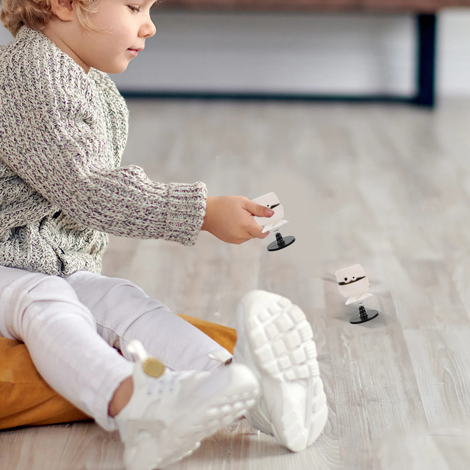 

5Pcs Halloween Spring Cartoon Jumping Decorations Kids Party Favors Home Office Creative Halloween Spring Toy Funny Jumping Toys