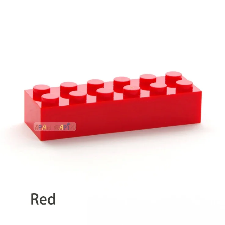 100 stücke 2x6 Dot DIY Bausteine Dicke Zahlen Bricks Pädagogisches Kreative Größe Kompatibel Mit 2456 Kunststoff Spielzeug für Kinder
