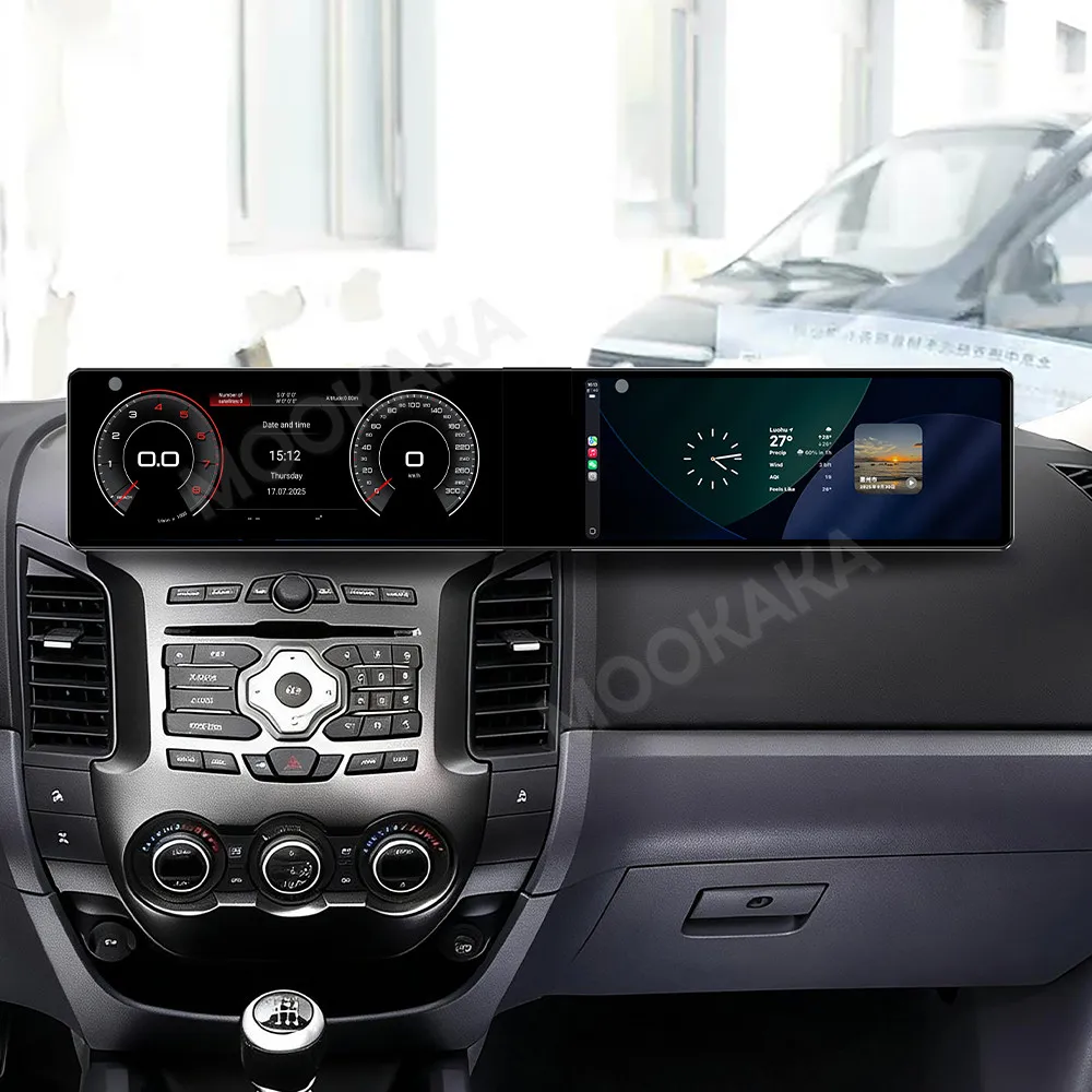 Dual 12.3“ Qualcomm Car Multimedia Player Android Screen For Ford Ranger 2008~2012 Car Radio GPS Navi CarPlay Auto Head Unit