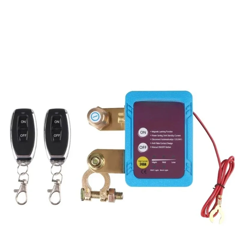 

Remote Control 12V 240A Kill Switch Battery Disconnect Relay Car Truck Boat Automatic Power Cut Off Switch