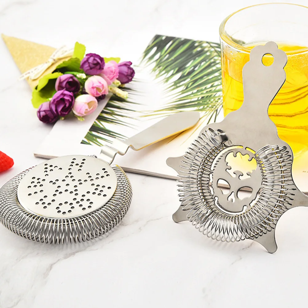 

1Pcs Shaker Rust-Proof Bartender Strainer Removable Spring Stainless Steel Ice Filter for Ktv Hotel Bar Use