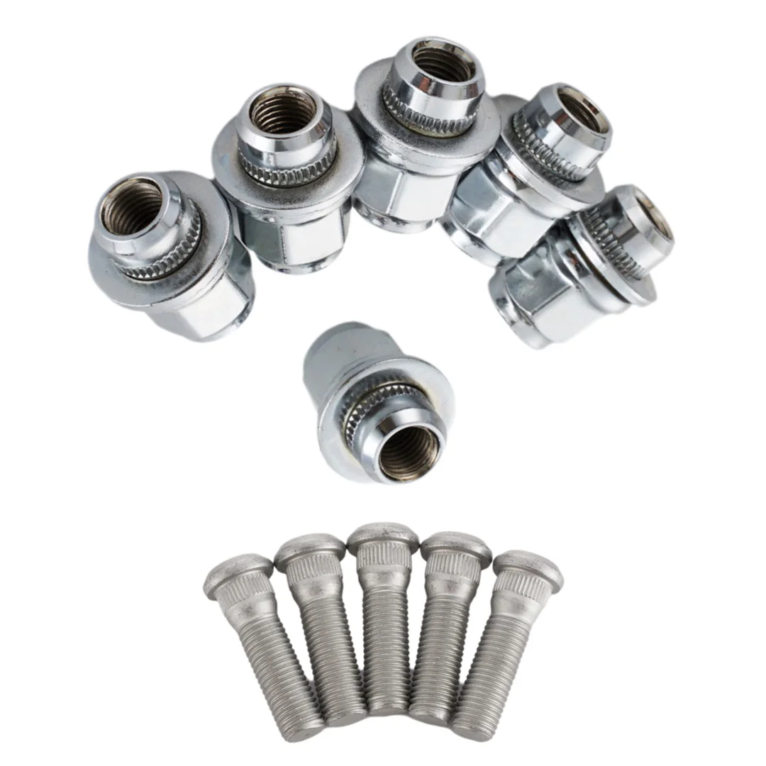 

10x M12x1.5 Wheel Lug Nuts for Toyota Camry Corolla Lexus ES RX Chrome Mag Seat 21mm Hex 90942-01033 90942-01007 Nut Bolt