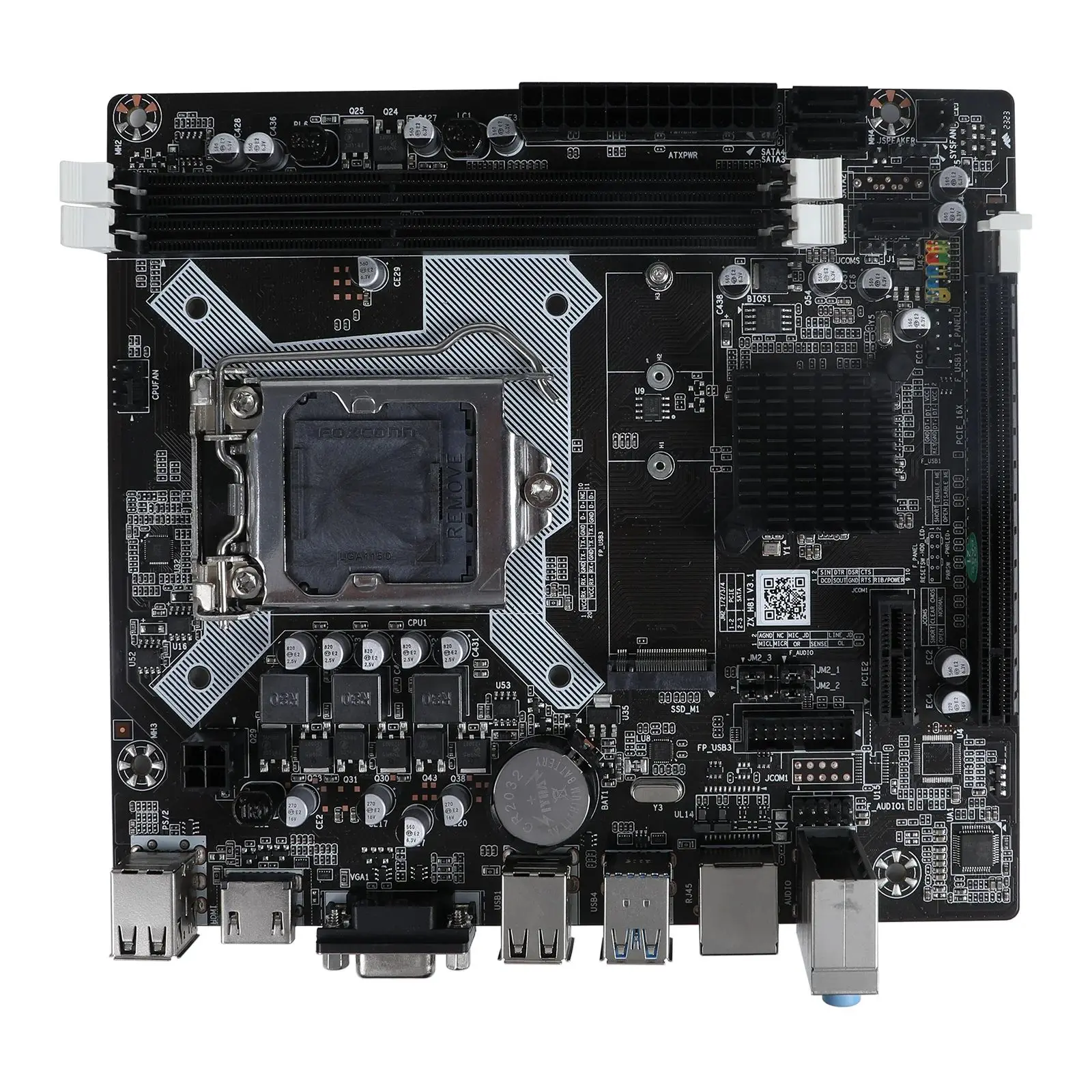 Imagem -03 - Placa-mãe Zx-h81 Lga 1150 Suporta Processador i3 i5 Ram Ddr3